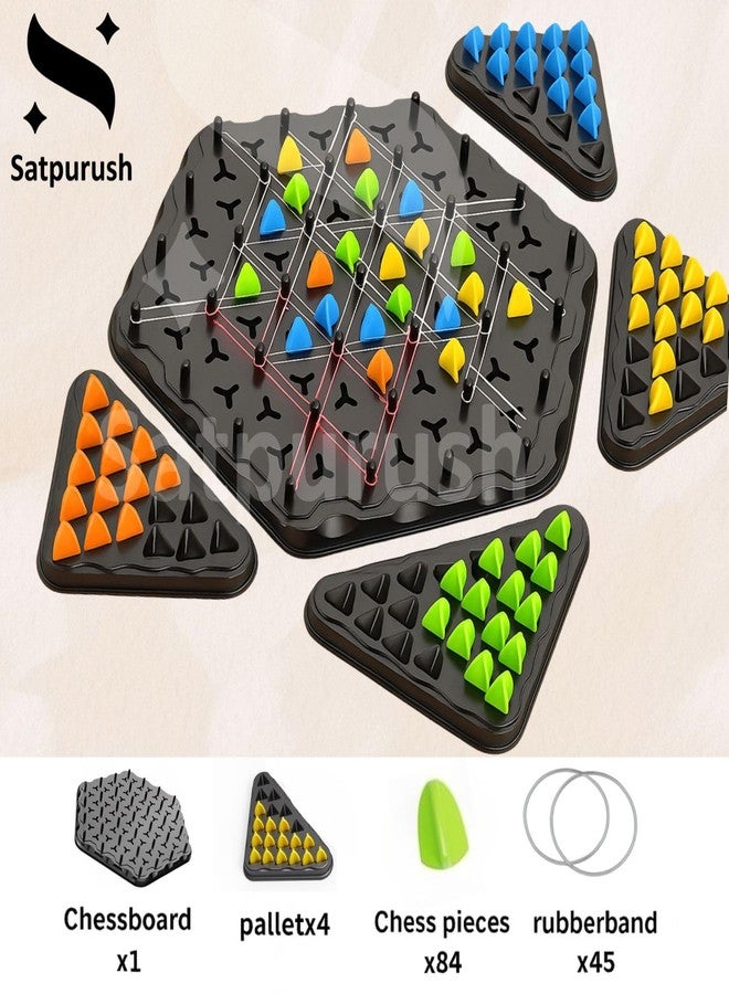 Satpurush Chain Triangular Chess Board Game - Educational & Strategy Indoor Games for Kids 7-14 Years, Fun Learning Board Games for Boys & Girls, Family Game Night, Gift for Kids Age 8-12 - Image 5